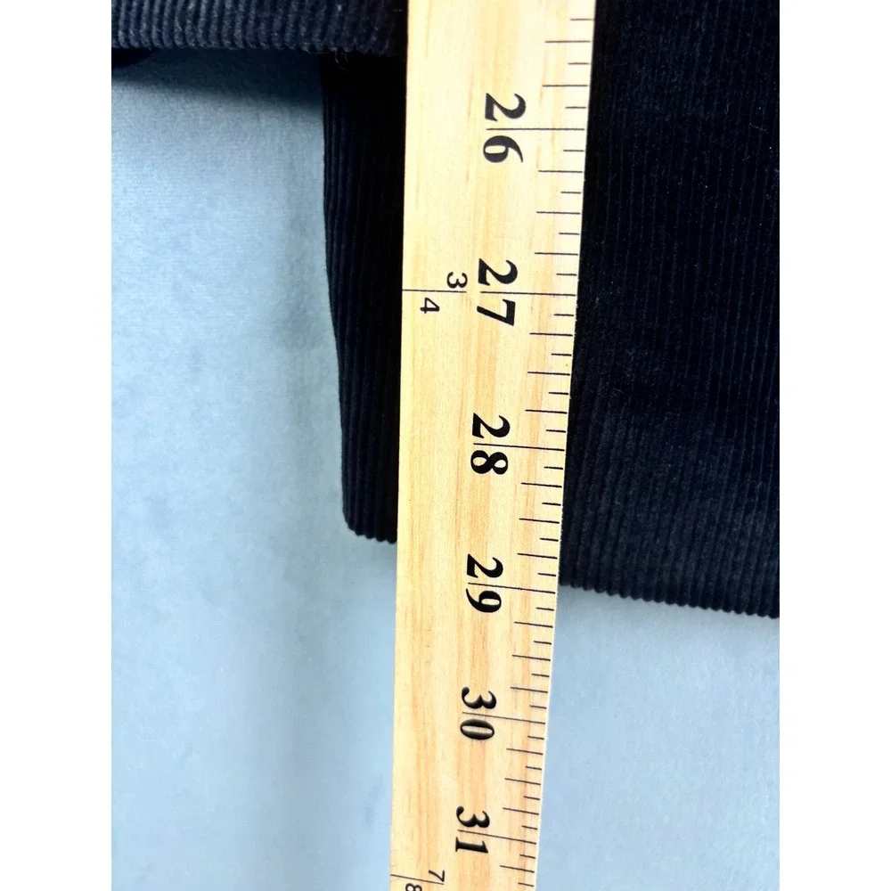 Saddlebred Mens Black Corduroy Blazer Sport Coat Jacket 44 Regular 2 Button